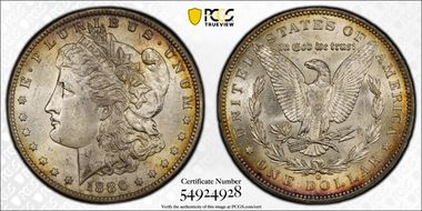 1886-O $1 MS62