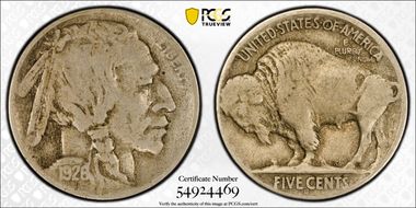 1926-D 5C VF25