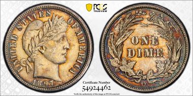 1897-O 10C MS64