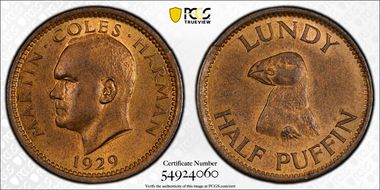 1929 1/2 Puf X-Tn1 MS65RB