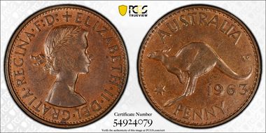 1963 Y. (p) 1D MS62BN