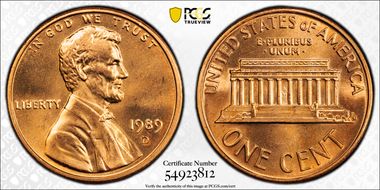 1989-D 1C MS66RD