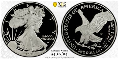 2025-W $1 Silver Eagle PR70DCAM