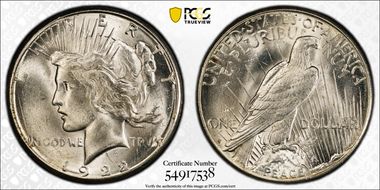 1922-S $1 MS63