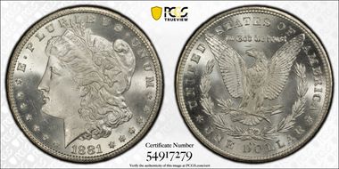 1881-CC $1 MS66