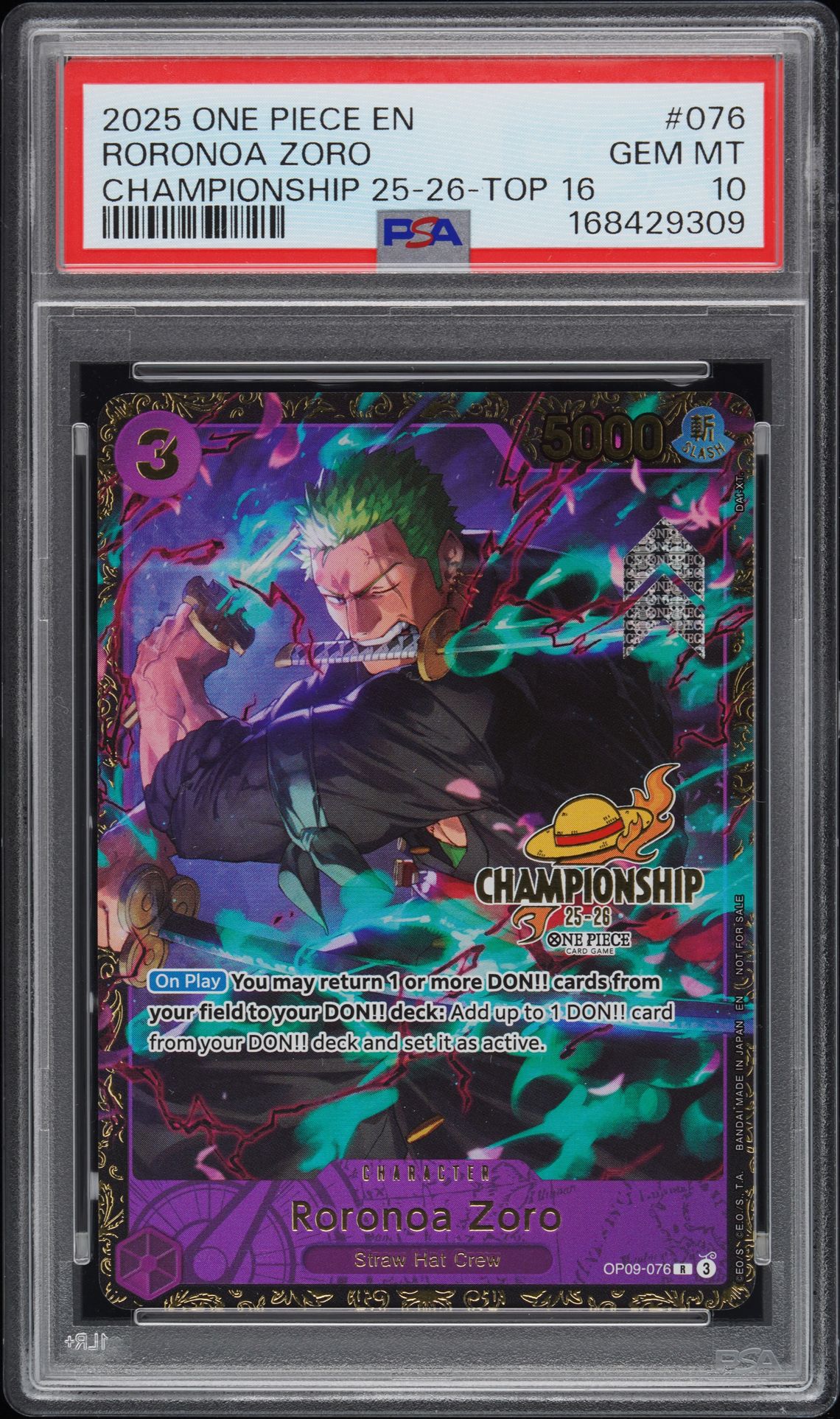 ZORO ONE PIECE PROMOS 2025