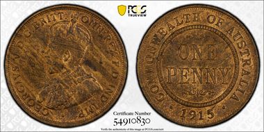 1915-H 1D MS63RB