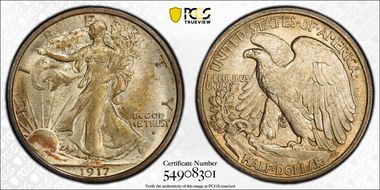 1917-D 50C Obverse MS64