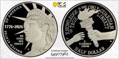 2026-S 50C Enduring Liberty Ag PR69DCAM