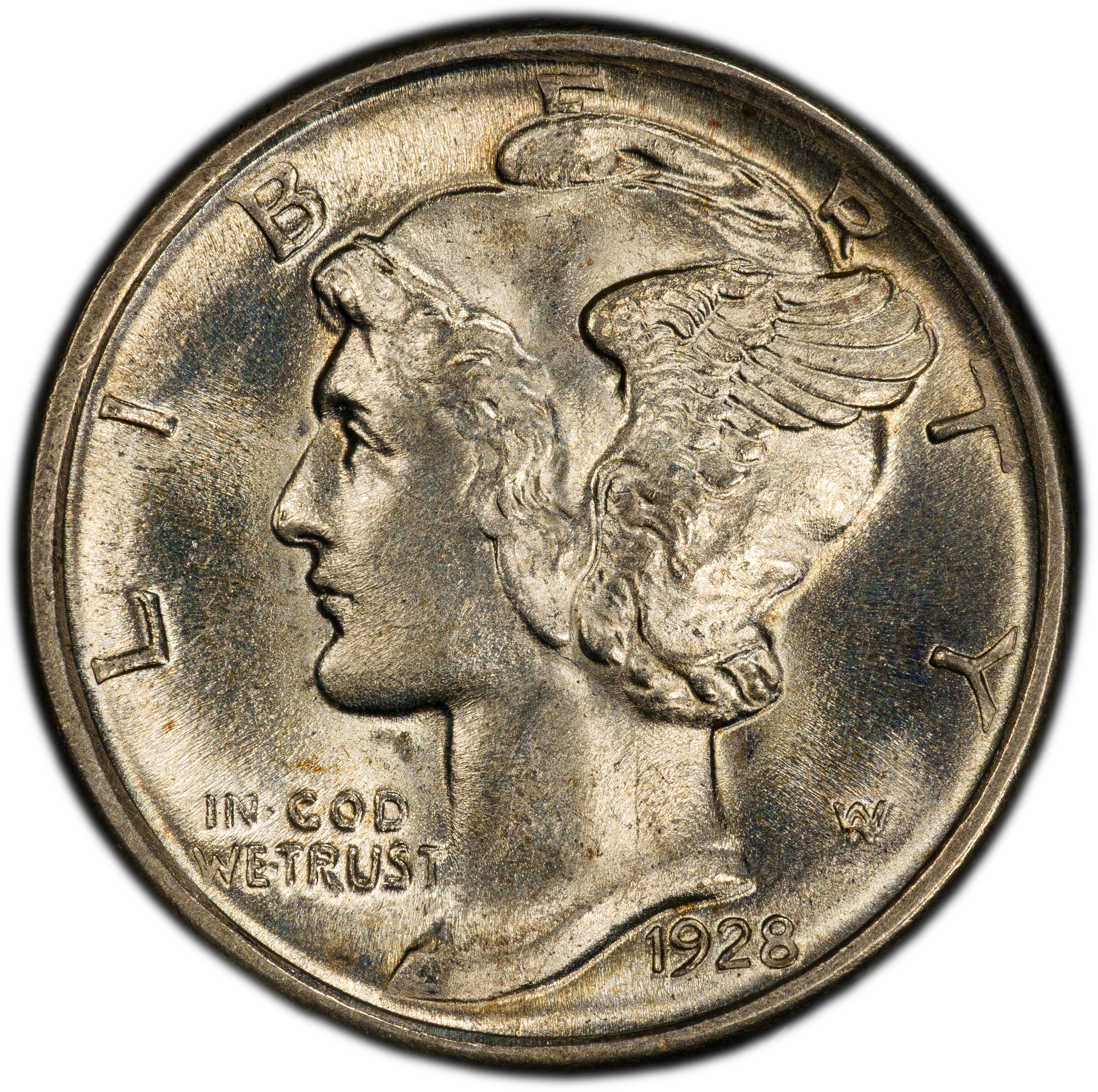 1928-D 10c MS FB