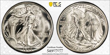 1943-D 50C MS66+