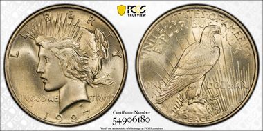 1927-D $1 MS66