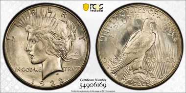 1922-S $1 MS66