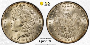 1888-S $1 MS66