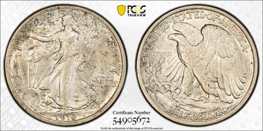 1916 50C MS63