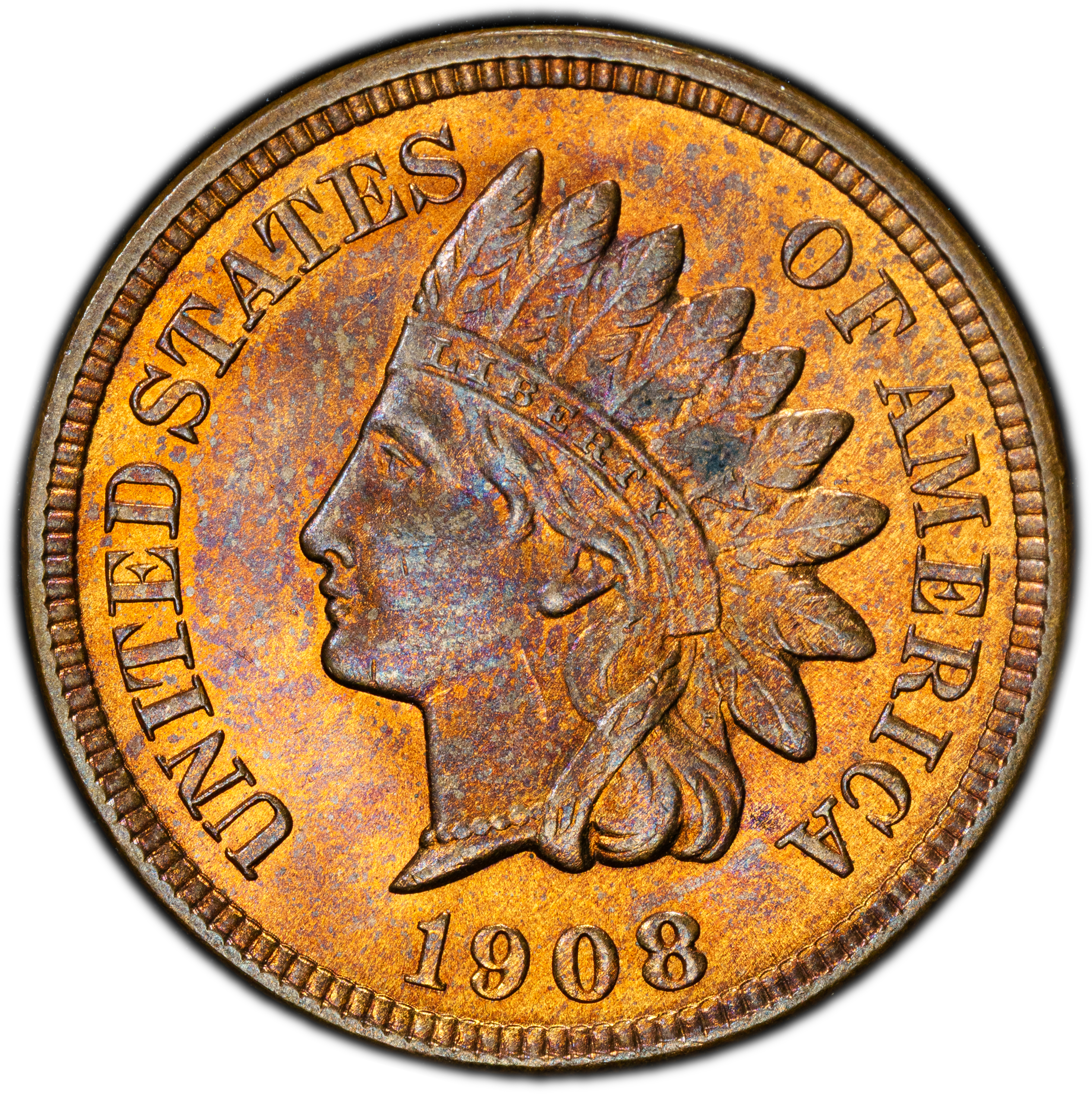 1908-S 1c MS RB
