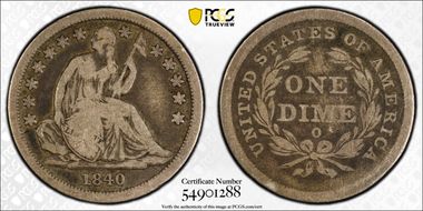 1840-O 10C No Drapery F12
