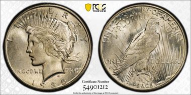 1925-S $1 MS65+