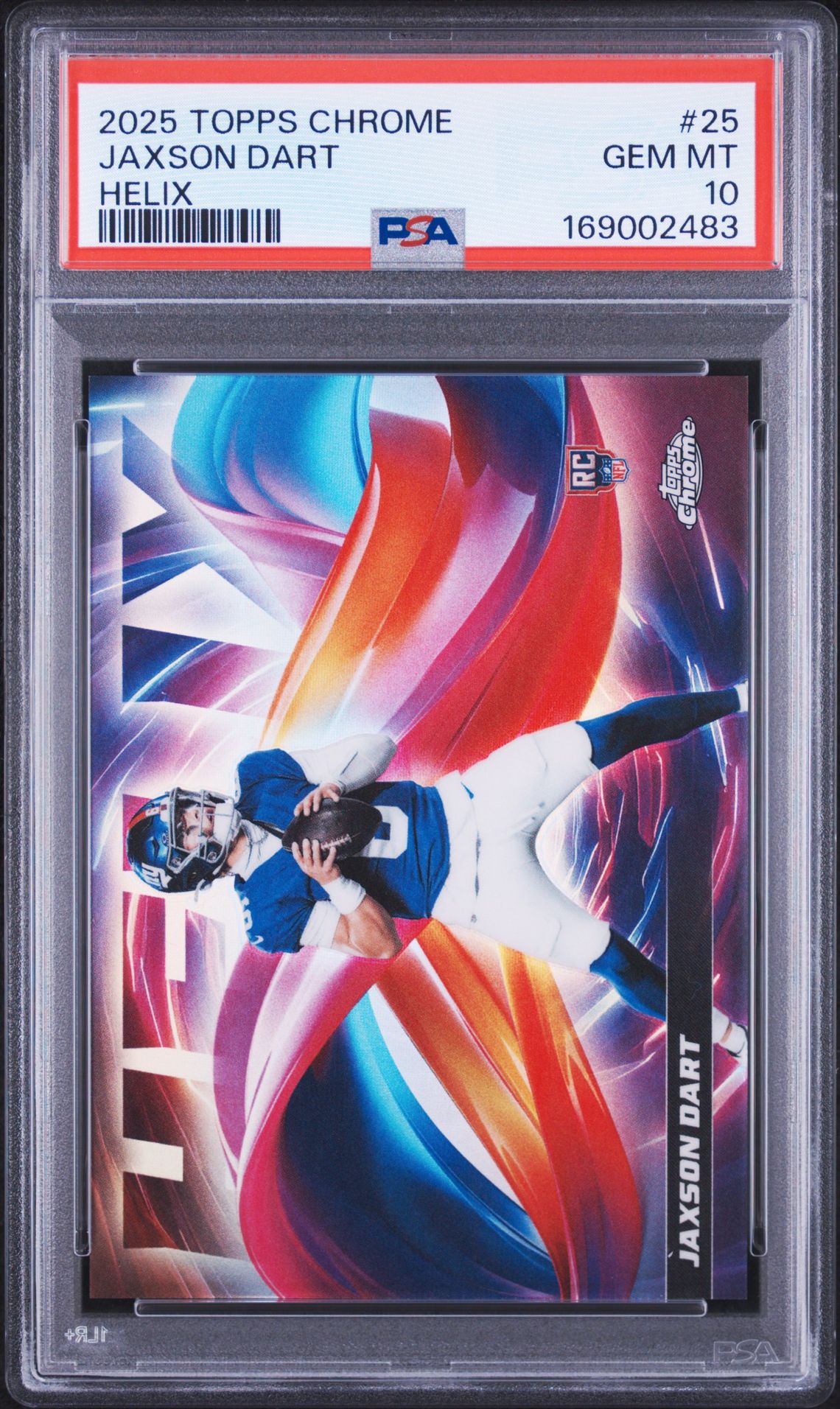 2025 Topps Chrome Helix Jaxson Dart #25 Gem Mt 10 front