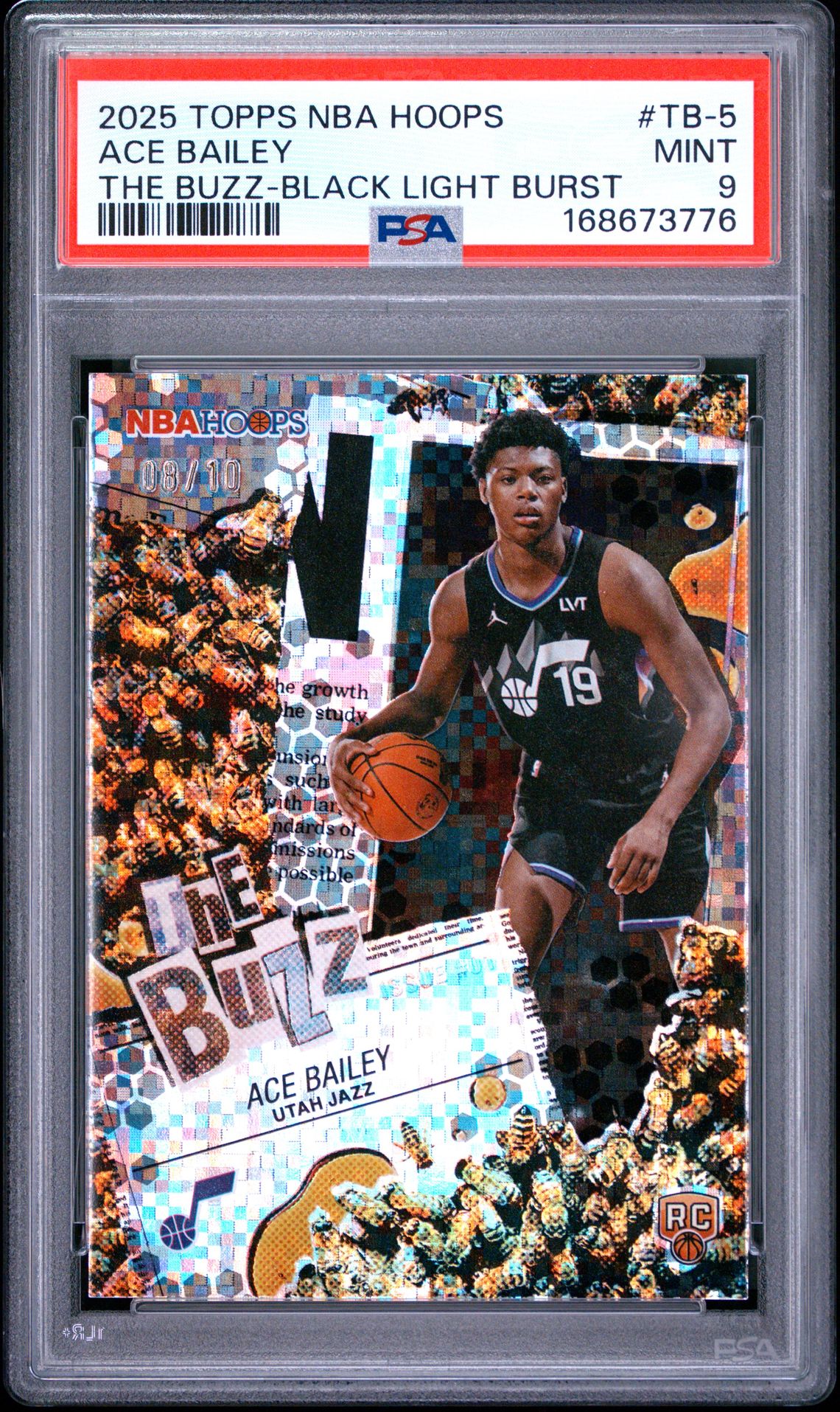 2025 Topps Nba Hoops The Buzz #Tb-5 (Black Light Burst) Mint 9 front
