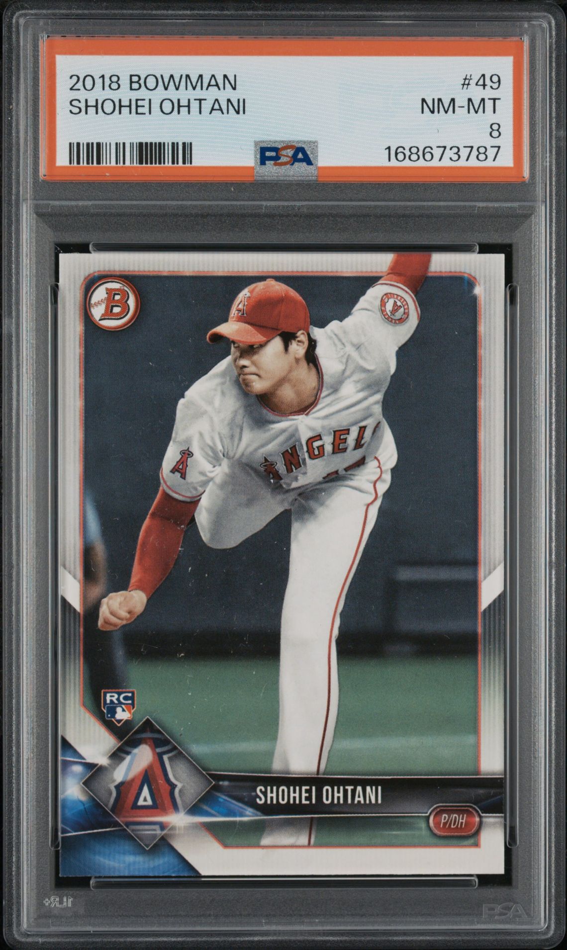 2018 Bowman Shohei Ohtani #49 Nm-Mt 8 front