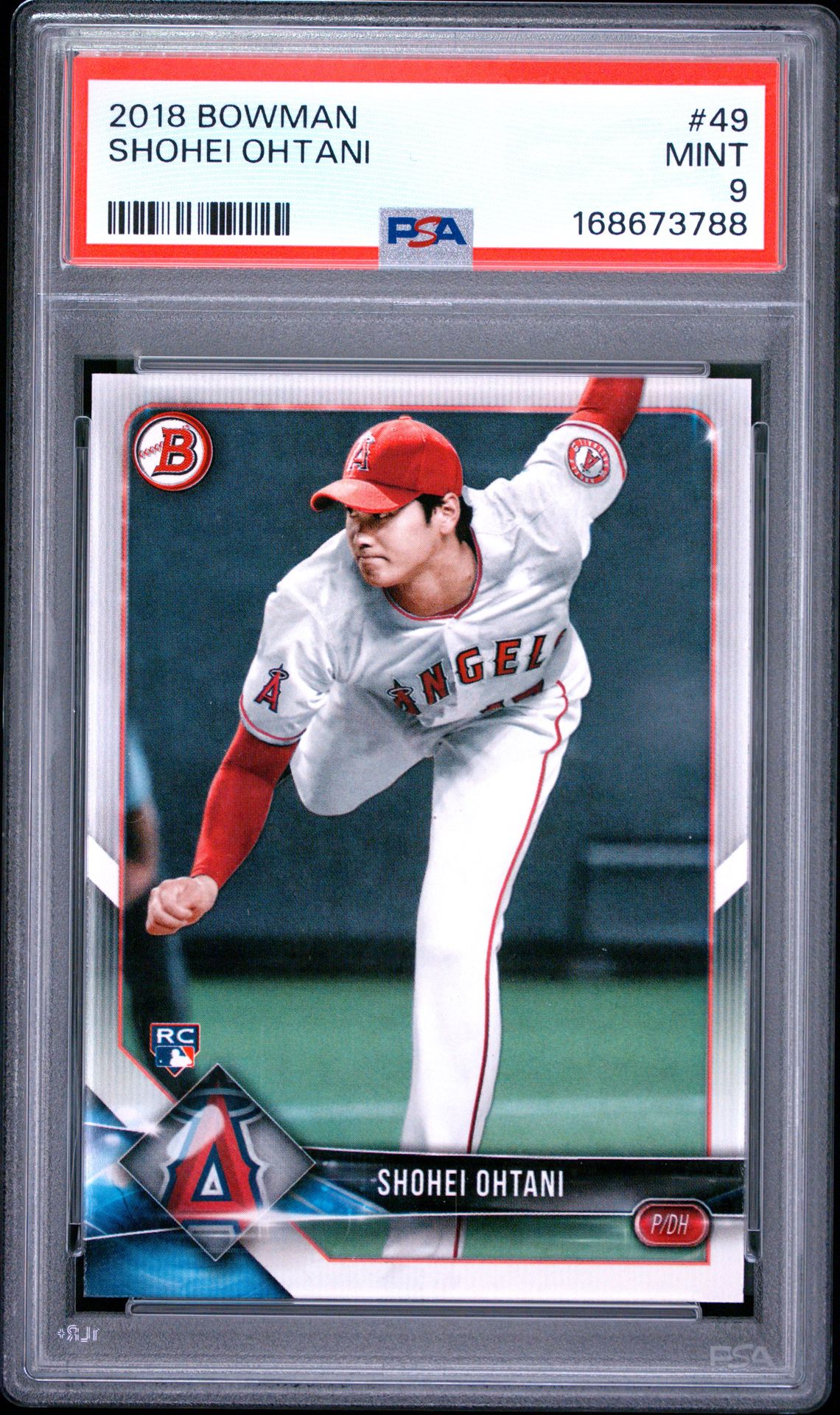 2018 Bowman Shohei Ohtani #49 Mint 9 front