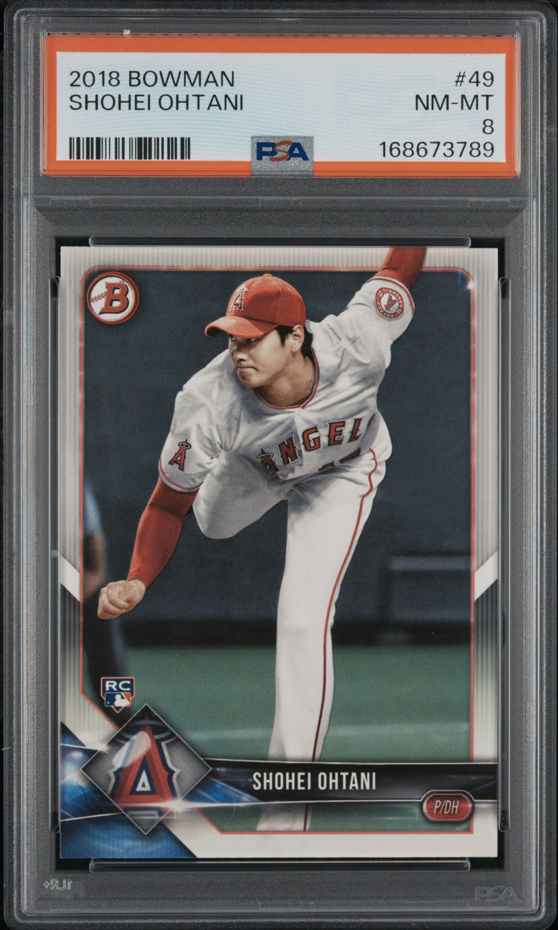 2018 Bowman Shohei Ohtani #49 Nm-Mt 8 front