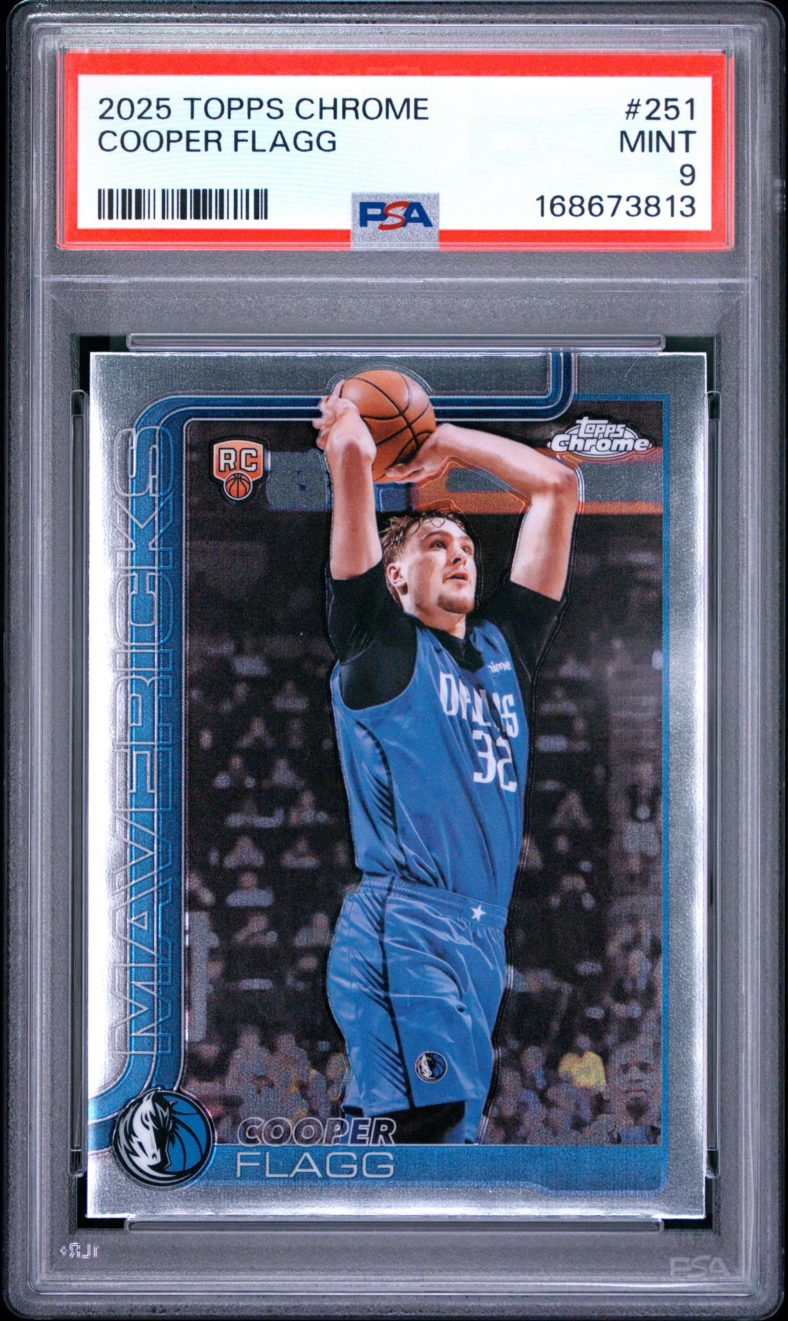 2025 Topps Chrome Cooper Flagg #251 Mint 9 front