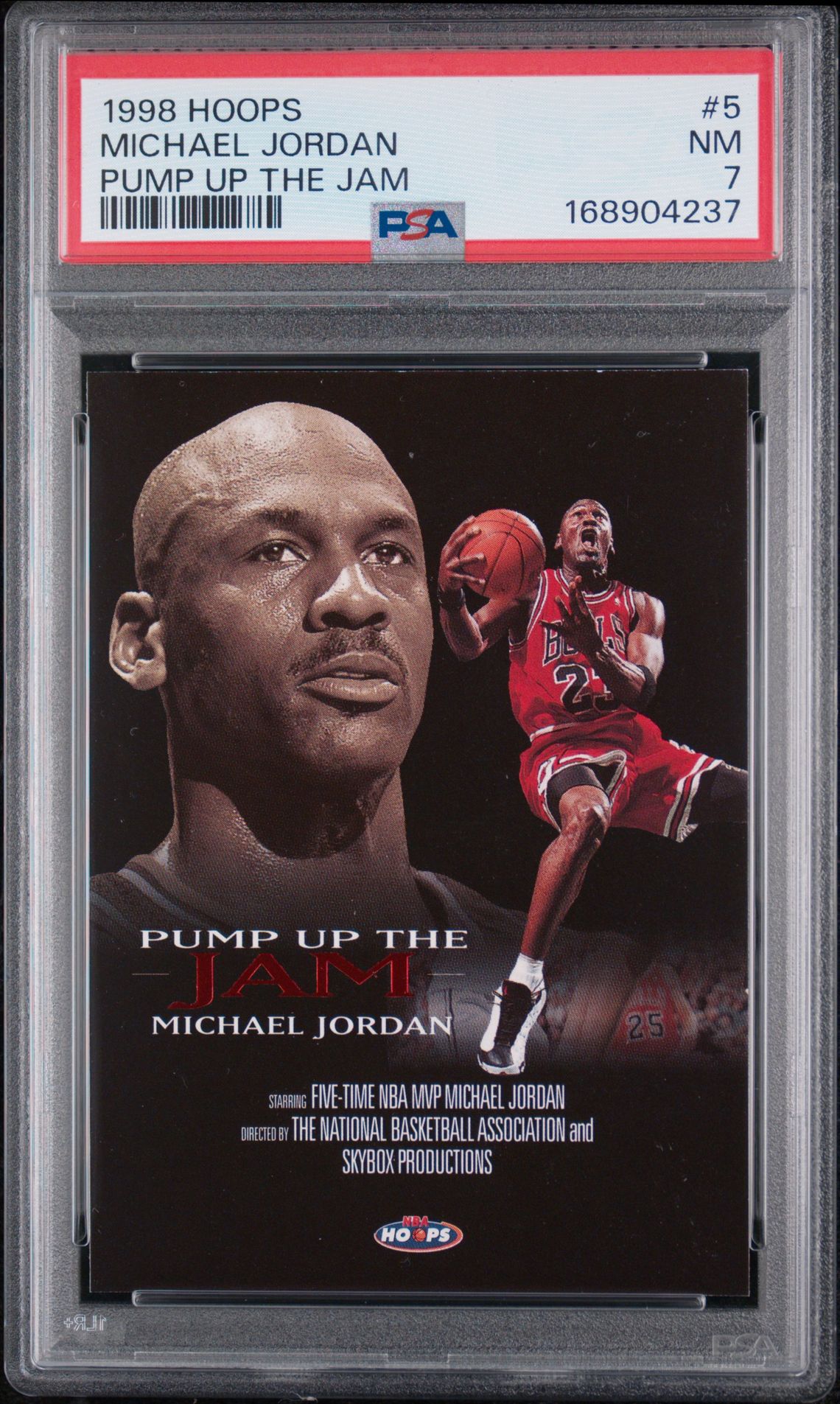 1998 Hoops Pump Up The Jam Michael Jordan #5 (Pump Up The Jam) Nm 7 front