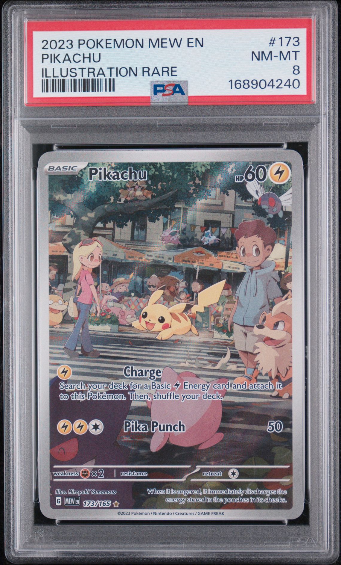 2023 Pokemon Mew En-151 Pikachu #173 (Illustration Rare) Nm-Mt 8 front