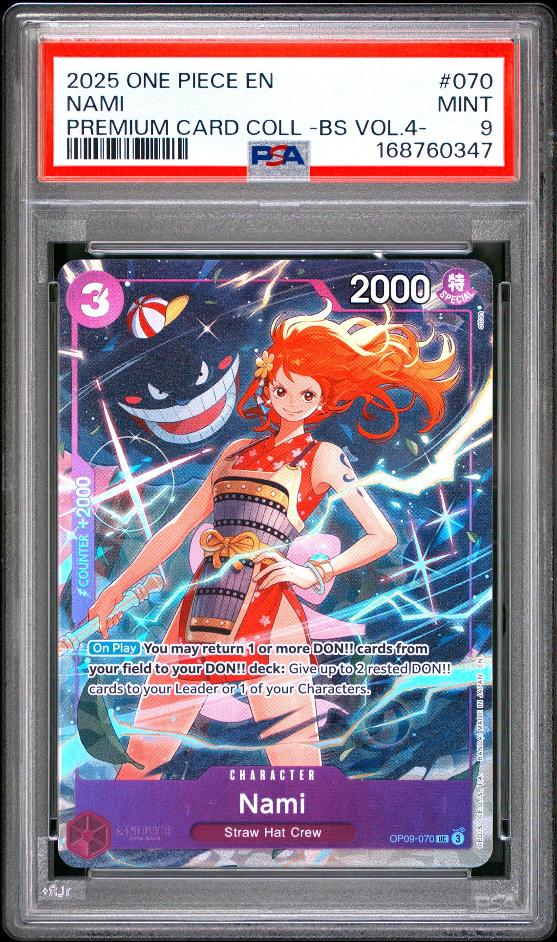 2025 One Piece Premium Card Collection -Best Selection Vol.4 - Nami #070 Mint 9 front