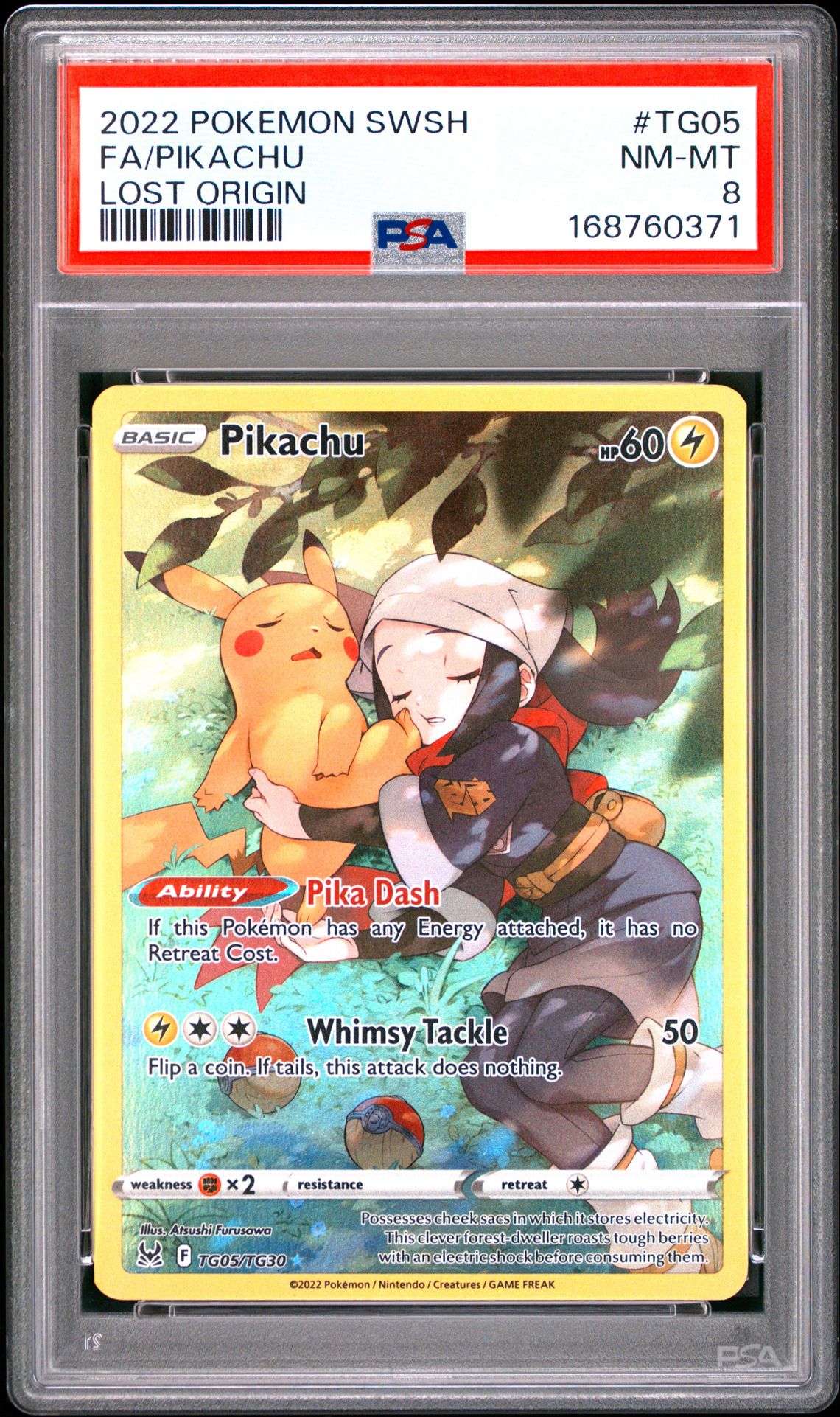 2022 Pokemon Sword & Shield Lost Origin Fa/Pikachu #Tg05 (Lost Origin) Nm-Mt 8 front