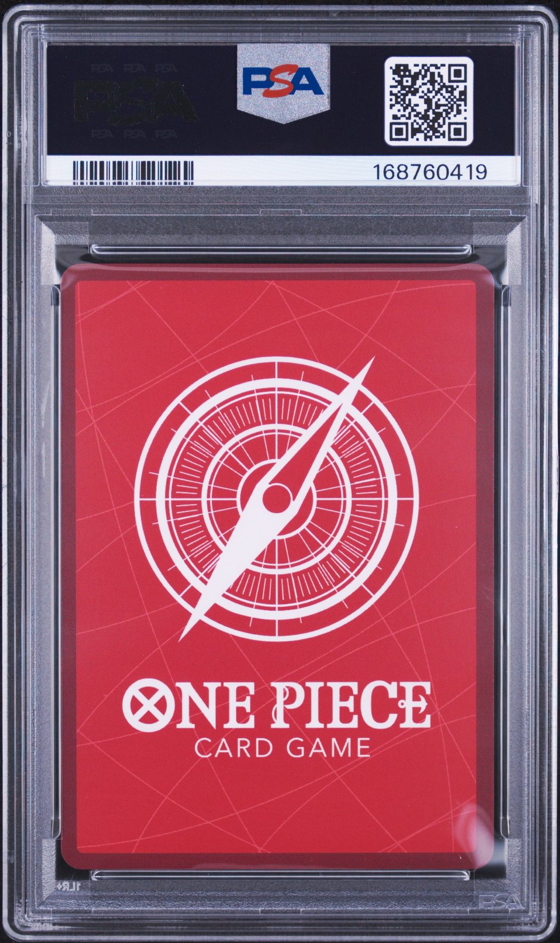 2026 One Piece Op15-Eb04-Adventure On Kami's Island Rebecca #039 (Alternate Art) Gem Mt 10 back view - PSA certificate #168760419