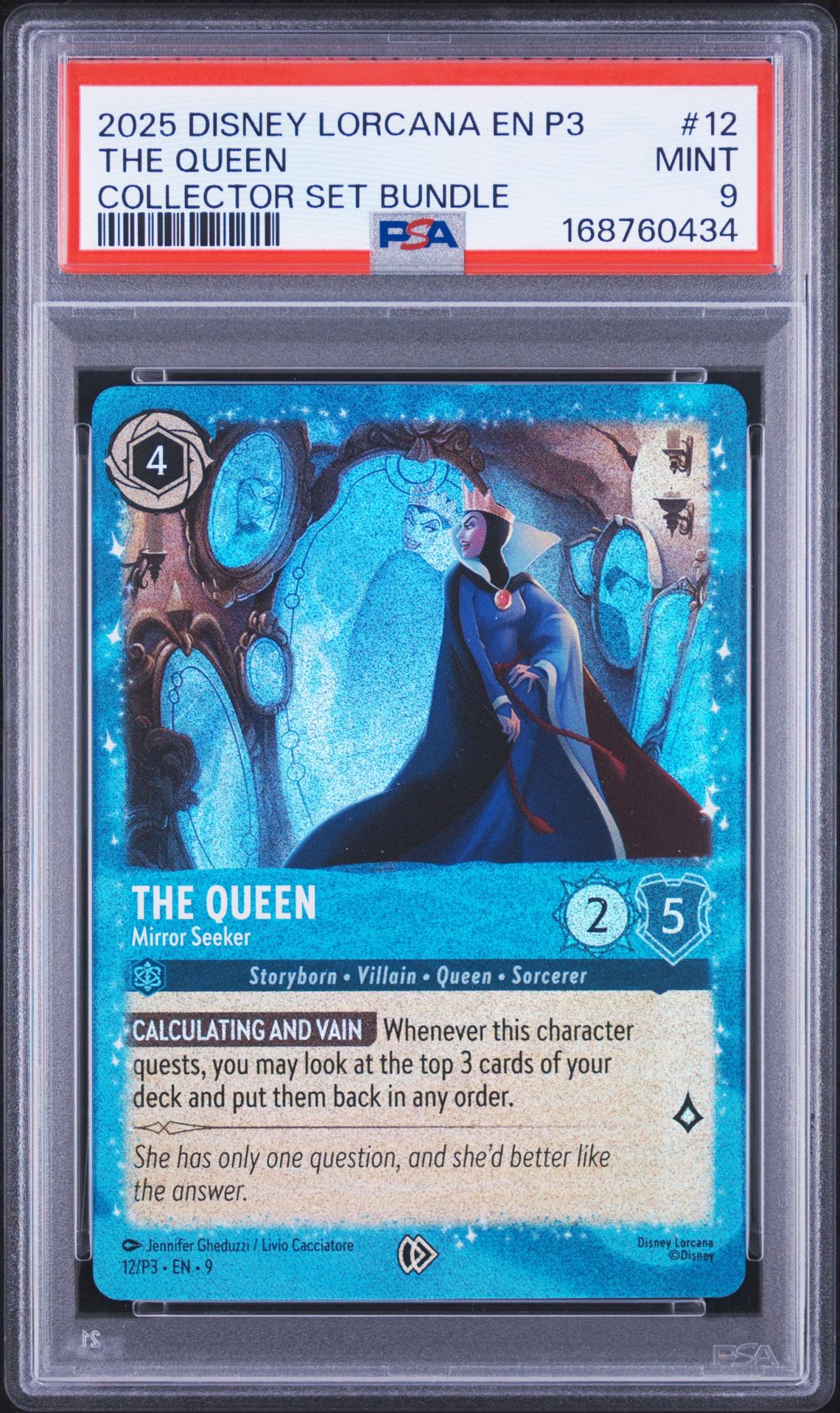 2025 Disney Lorcana En P3-Promo The Queen #12 (Collector Set Bundle) Mint 9 front