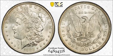 1883-O $1 MS62