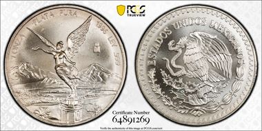 1996-Mo Onza Libertad Ag MS67
