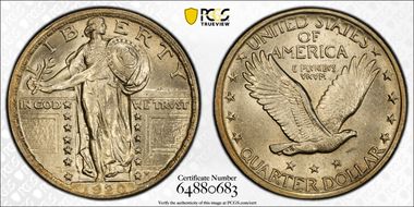 1920 25C Clashed Dies, FS-401 MS63FH