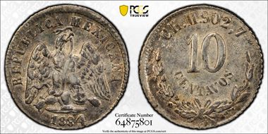 1884-CH M 10C AU58