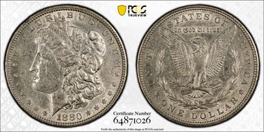 1880 $1 AU50