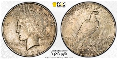 1922 $1 AU50