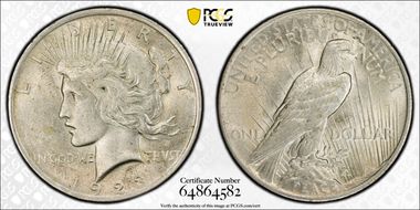1923 $1 AU58