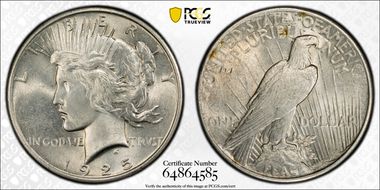 1925 $1 MS62