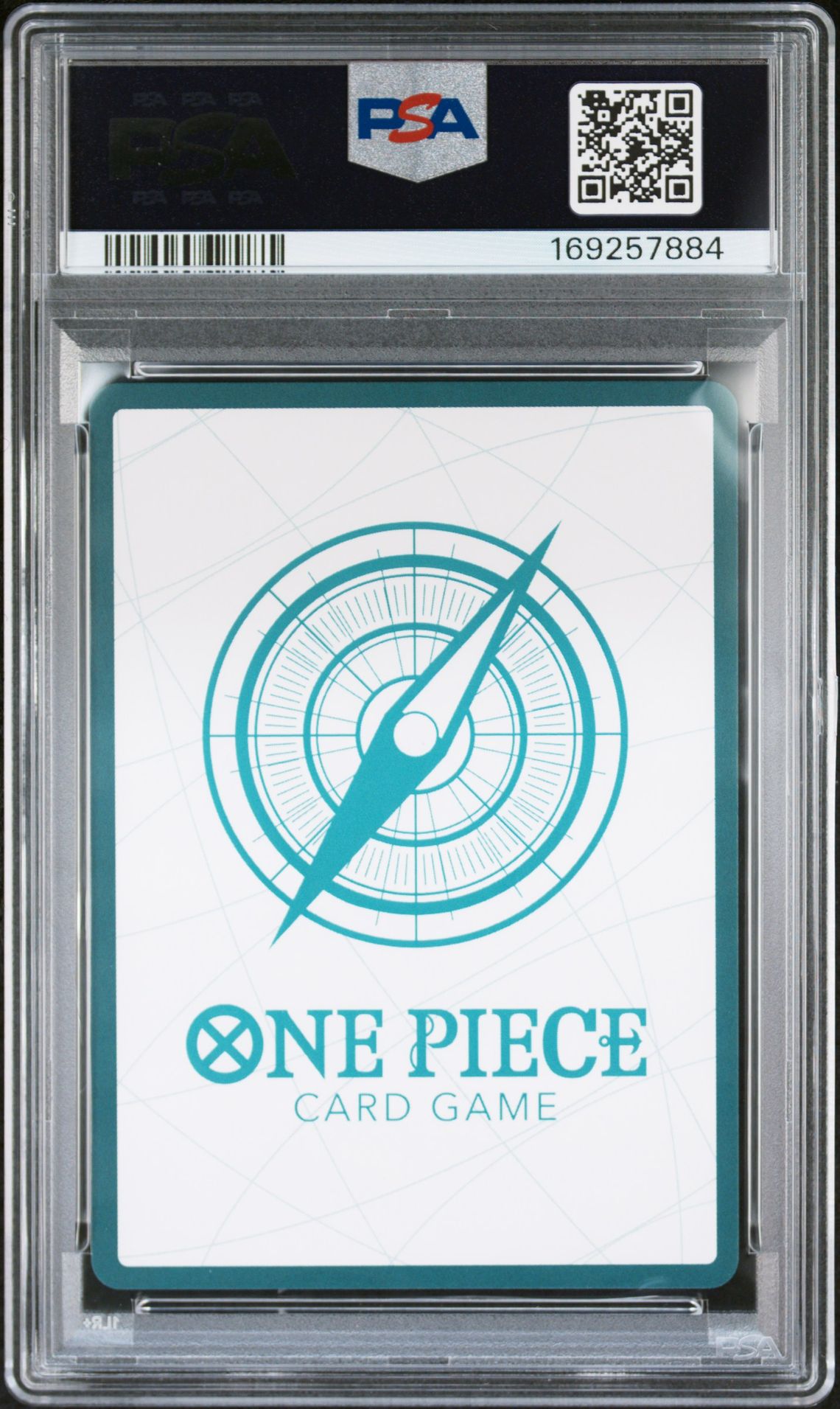 2025 One Piece Op13-Carrying On His Will Don!! Card (Alternate Art) Gem Mt 10 back view - PSA certificate #169257884