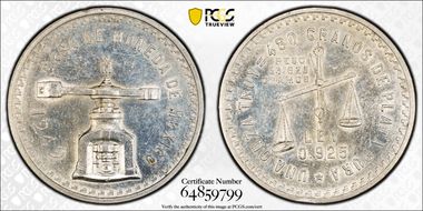 1949-Mo Onza KM-M49a  Ag N1