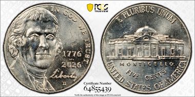 2026-D 5C 1776-2026 MS64FS