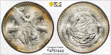 1985-Mo Onza Libertad Ag MS68