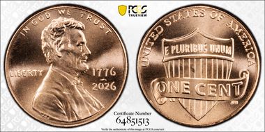 2026 1C 1776-2026 First Strike MS67RD