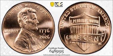 2026-D 1C 1776-2026 First Strike MS67+ RD