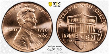 2026-D 1C 1776-2026 First Strike MS67RD
