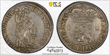 1763 Gulden Eagle XF40